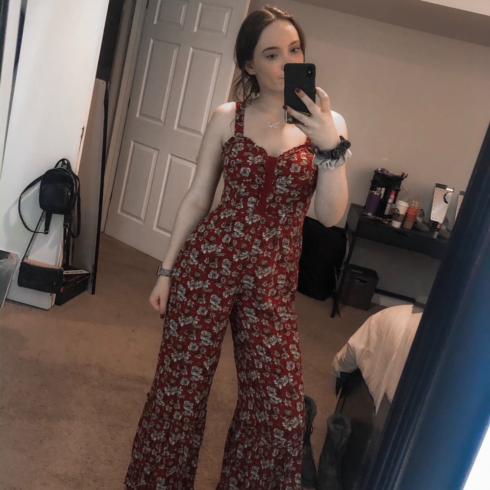 3+ Bundle 50% Off - Floral & Red Romper - Size 6